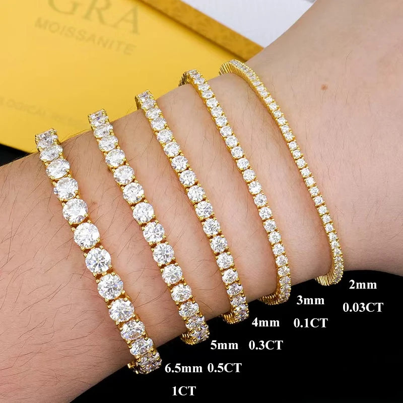 EWYA Moissanite Tennis Bracelet
