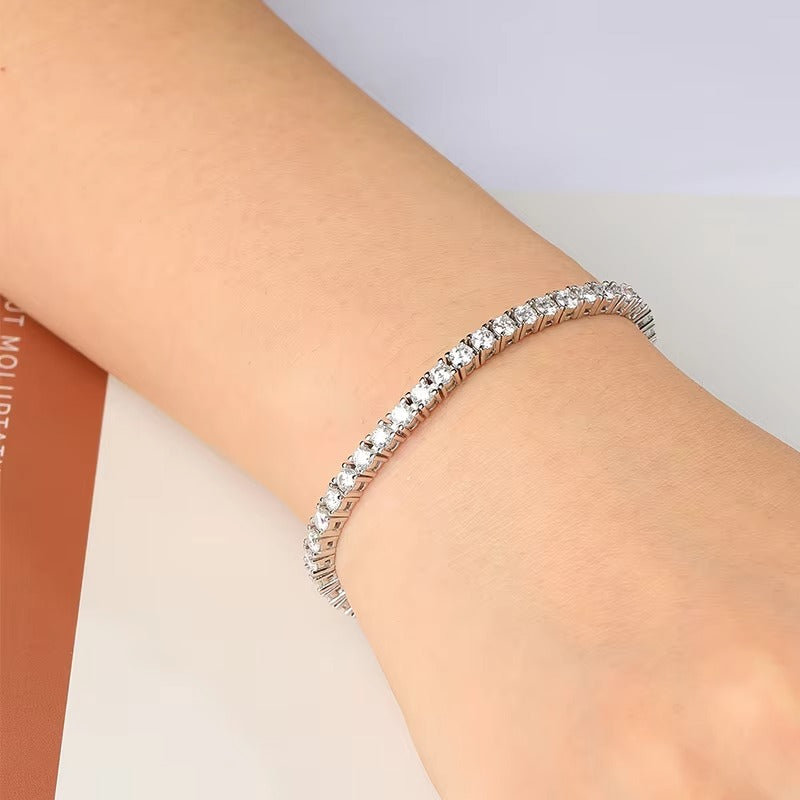 2-5mm Moissanite Tennis Bracelet