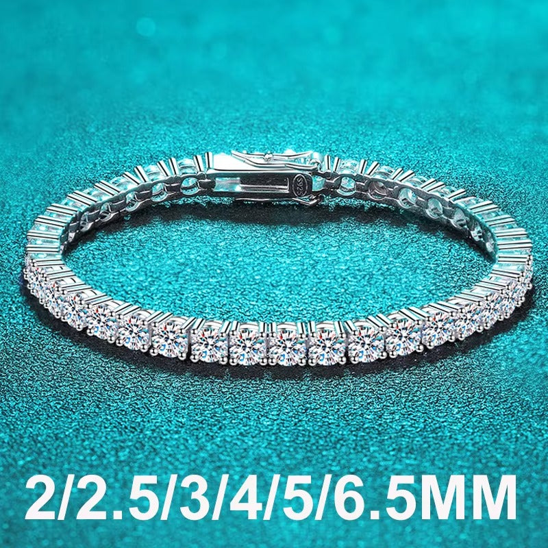 2-5mm Moissanite Tennis Bracelet