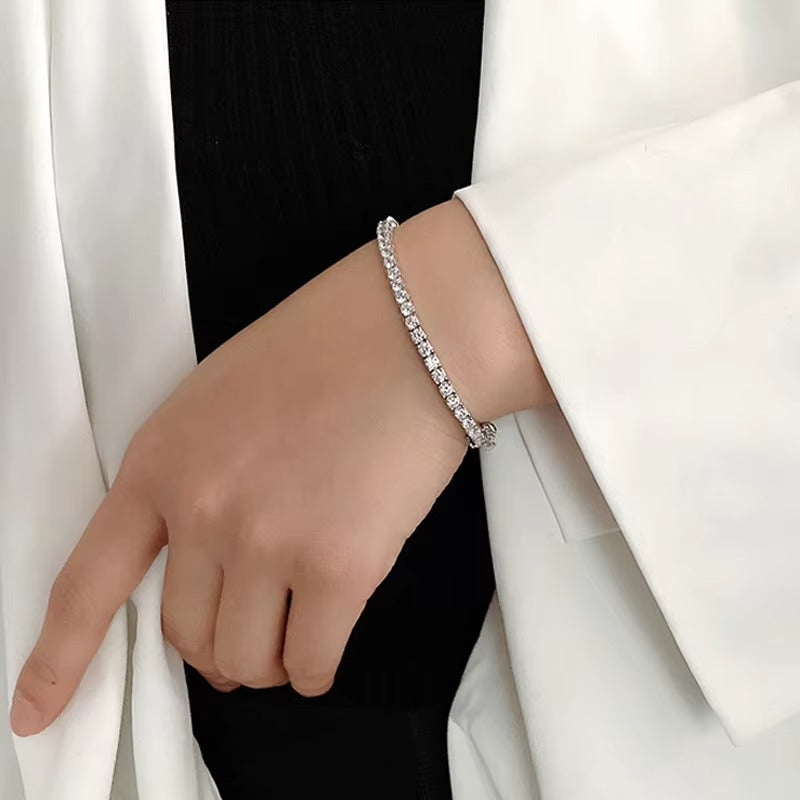 Sterling Silver Moissanite Bracelet