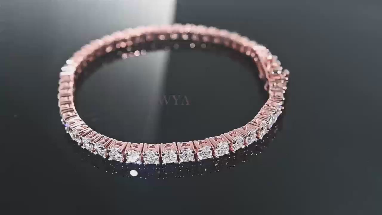EWYA Moissanite Tennis Bracelet